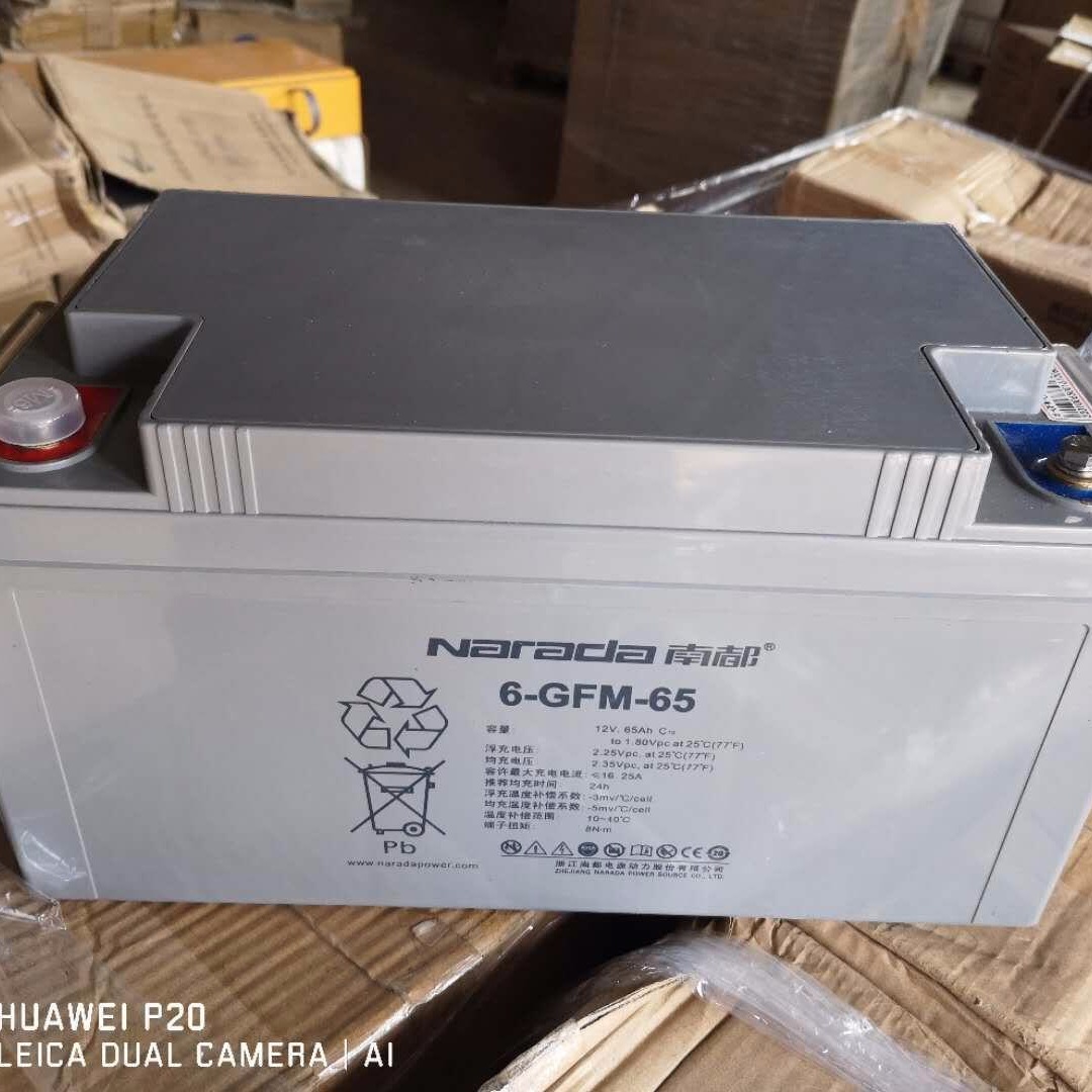 南都蓄电池6-FM-65 南都蓄电池12V65AH 参数型号报价 铅酸免维护蓄电池 UPS专用电源