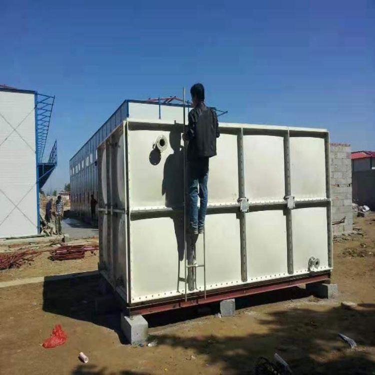 玻璃钢人防水箱不锈钢水箱 泽润120立方水箱
