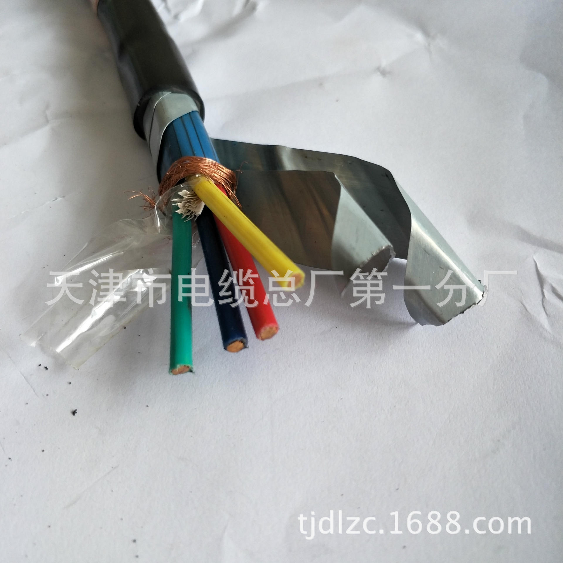 阻燃铠装屏蔽控制软电缆kvvrp22 kvv22 5*1.5控制电缆 铜网屏蔽示例图7