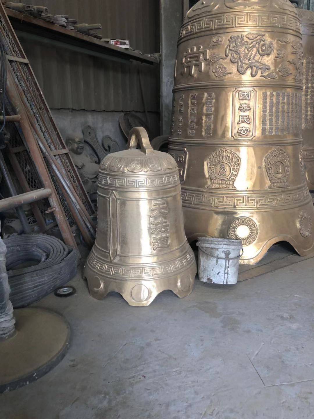 铜钟，温州慈宏法器专业生产定制吉祥铜钟，幽冥铜钟，警钟铜钟