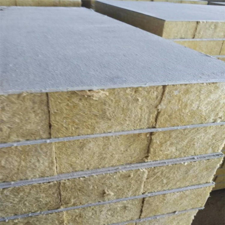 高密度岩棉复合板 硬质岩棉保温板 砂浆复合岩棉板价格