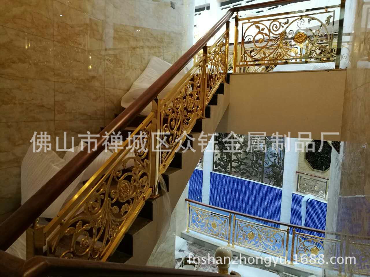 厂家直销 别墅高端铜艺雕刻楼梯护栏细节诠释奢华示例图8
