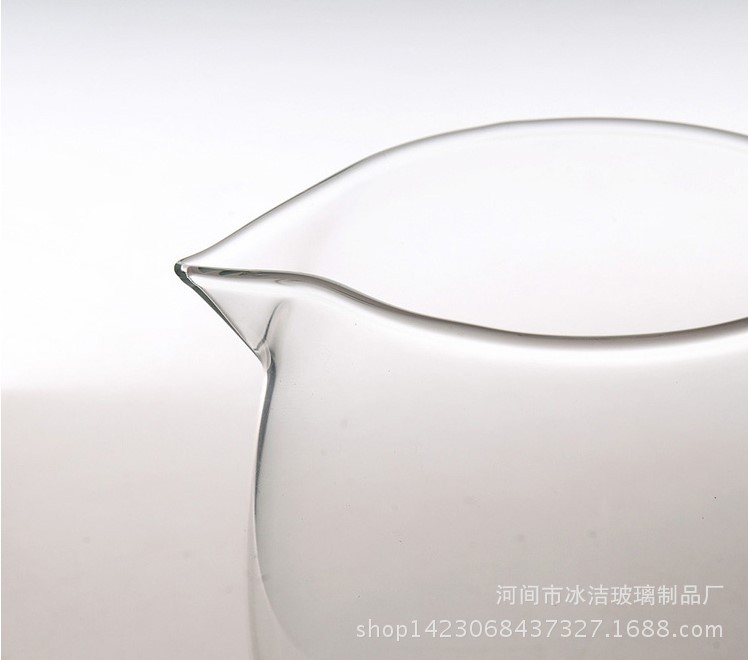 高硼硅耐热大龙胆分茶器 玻璃公道杯 500ml容量 加厚品质功夫茶具示例图8