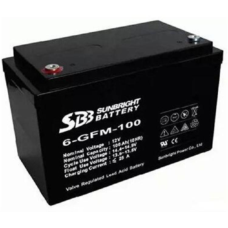 SBB圣豹蓄电池6-GFM-100圣豹12v100ah通讯基站发电厂