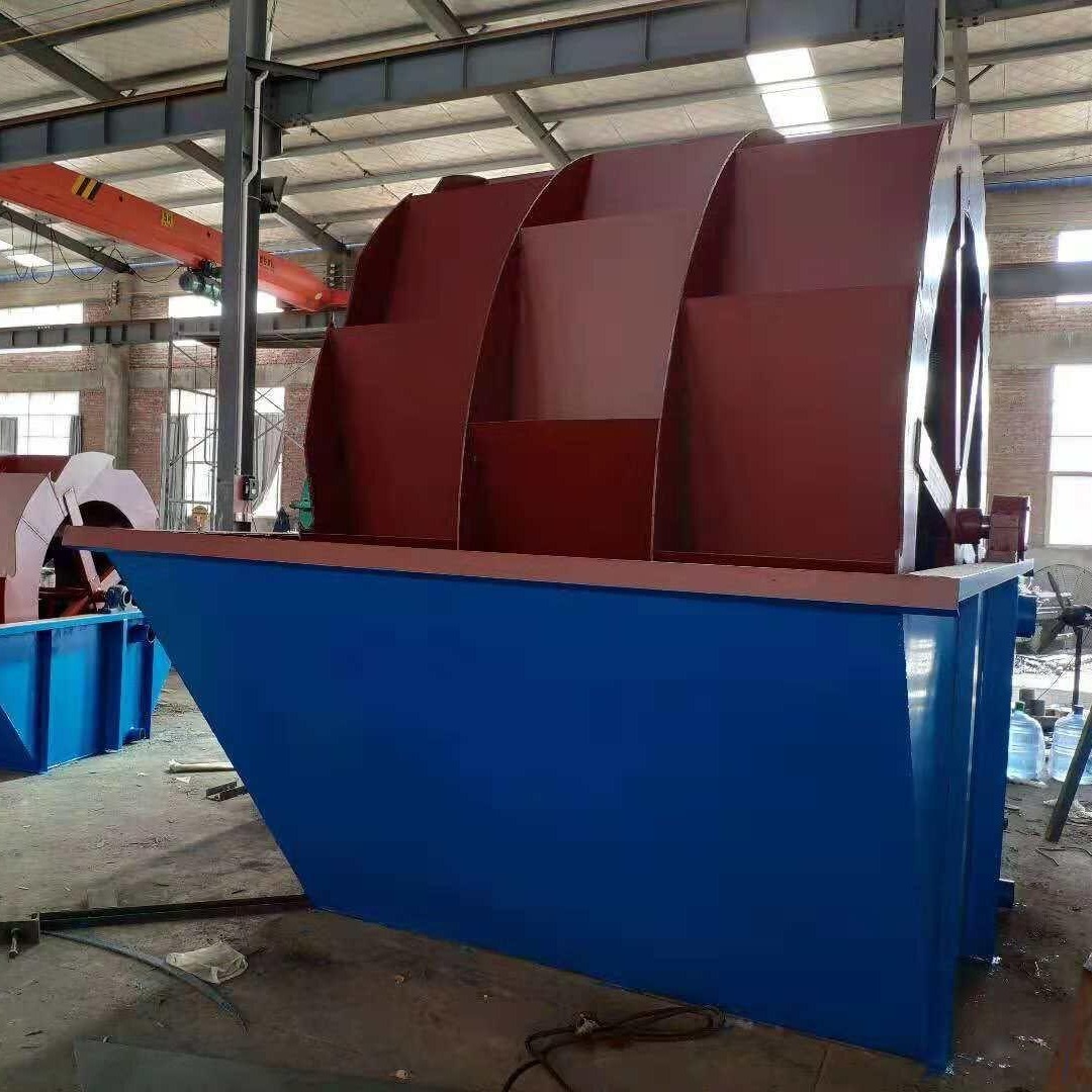 石灰石轮式洗砂机生产线 沙厂专用单槽双槽三槽轮式洗砂机