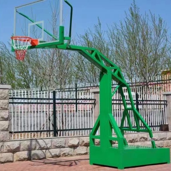 篮球架户外箱式移动仿液压篮球架/透明篮球板篮球架成人篮球架图片