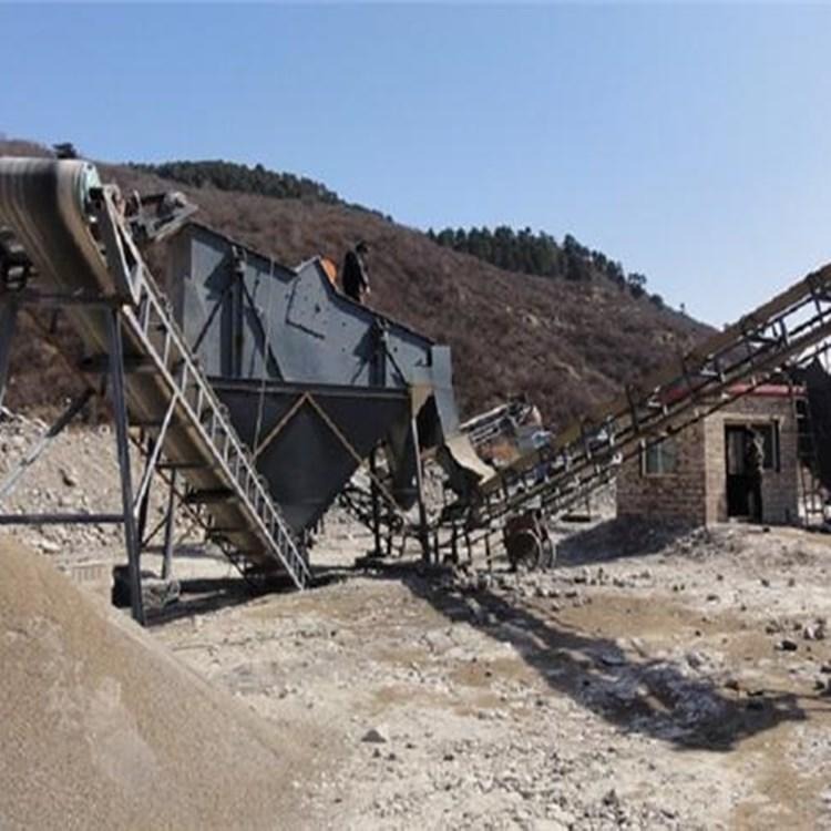 沙石生产线设备 时产180吨石料加工生产线 矿山石料制沙生产设备 冠凌机械