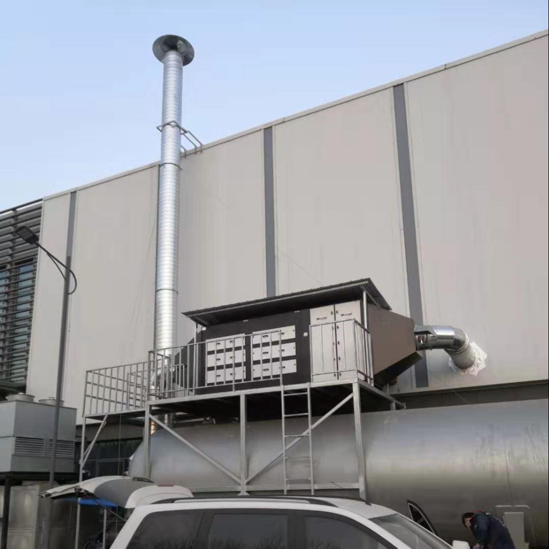 动物油加热废气处理设备 喷塑废气净化设备 自动化喷漆净化系统图片