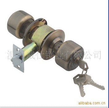 厂家直销581球形锁 圆筒球形锁 机械门锁 五金锁具图图片