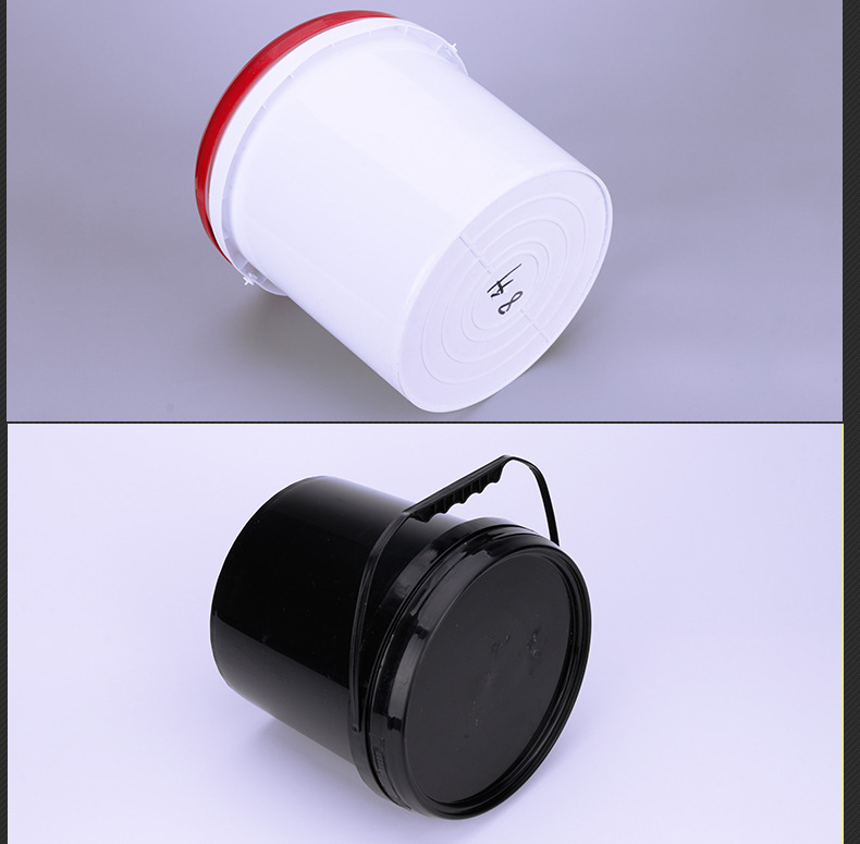8L升PP圆形塑料桶化工涂料桶包装桶油漆乳胶漆桶密封水桶定制印刷示例图15