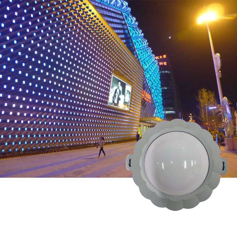 工程批发LED点光源户外防水像素灯建筑物墙体照明示例图4