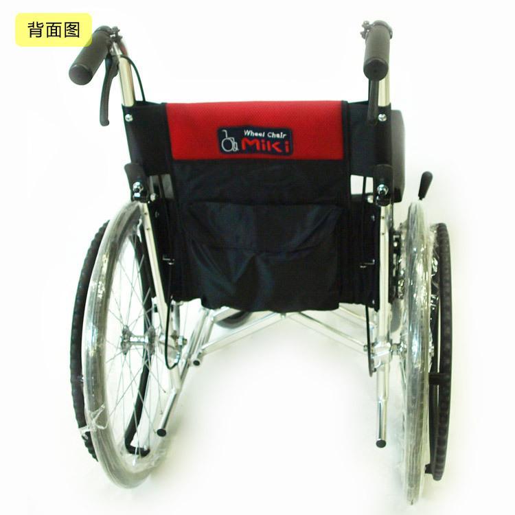 批发MiKi三贵轮椅MPT-40(ER) 轻便折叠 时尚老人残疾人代步车示例图5