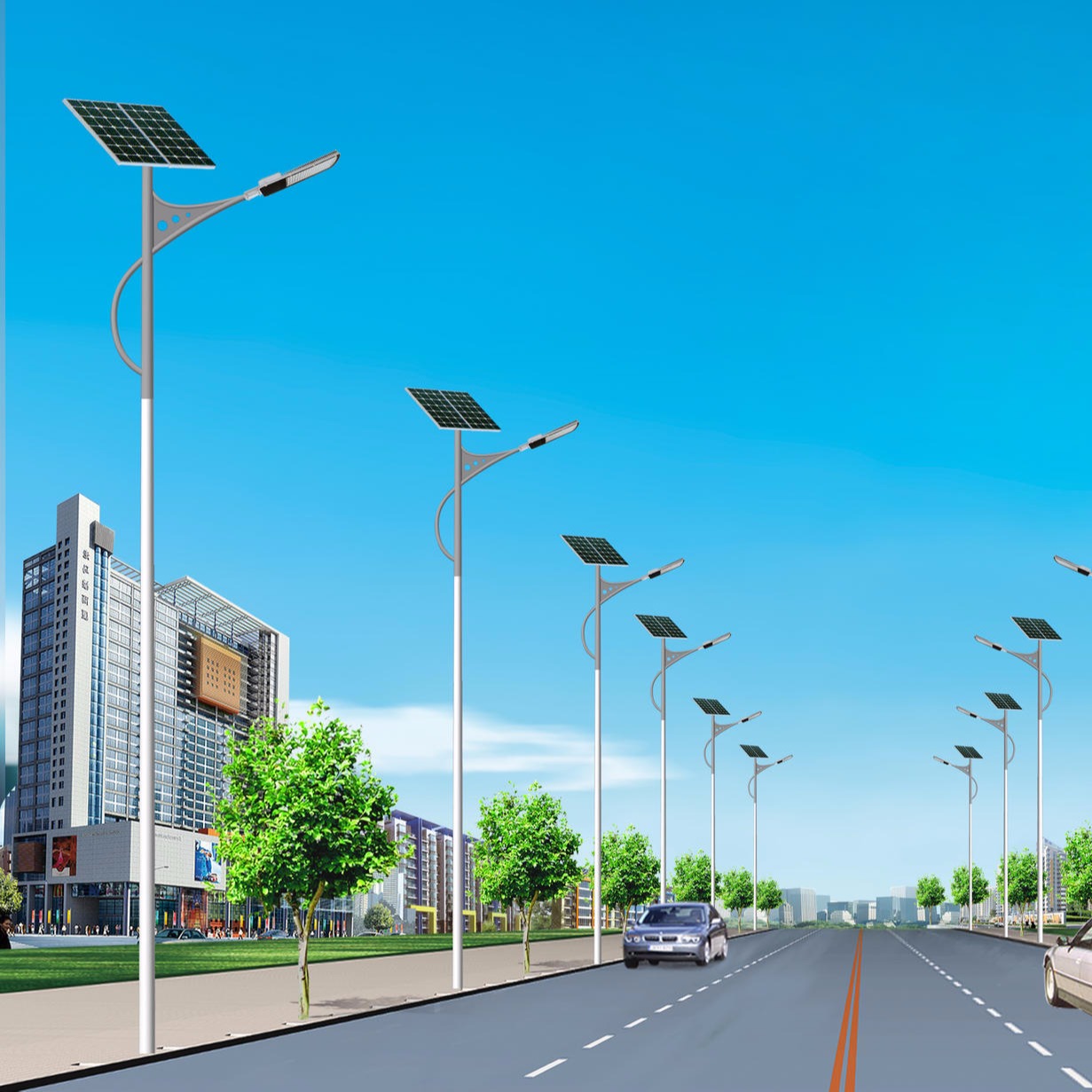 一体化太阳能路灯  6米路灯  一体化太阳能路灯厂家