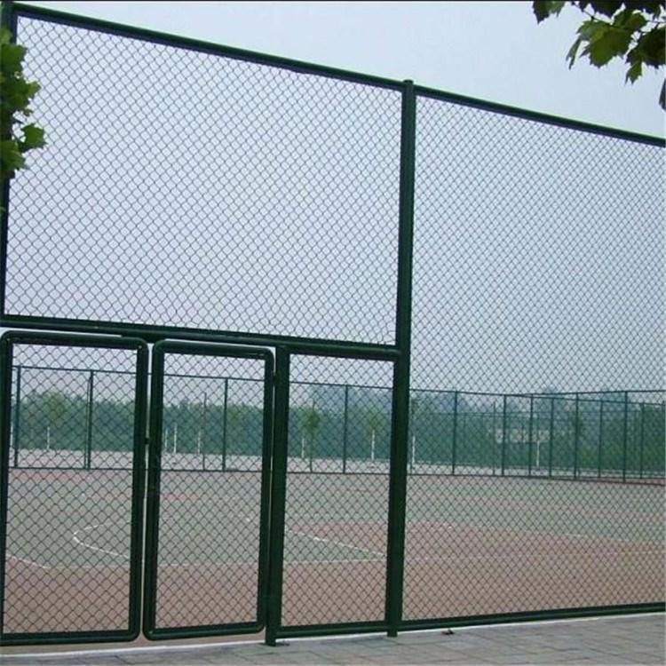 篮球场防护护栏网厂家供应足球场运动场绿色勾花围栏网 学校操场体育场安全围栏网