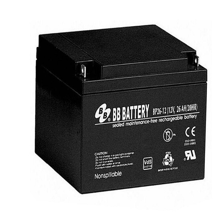 BB美美蓄电池BP26-12阀控式铅酸蓄电池12V26AH直流屏UPS/EPS配套电源