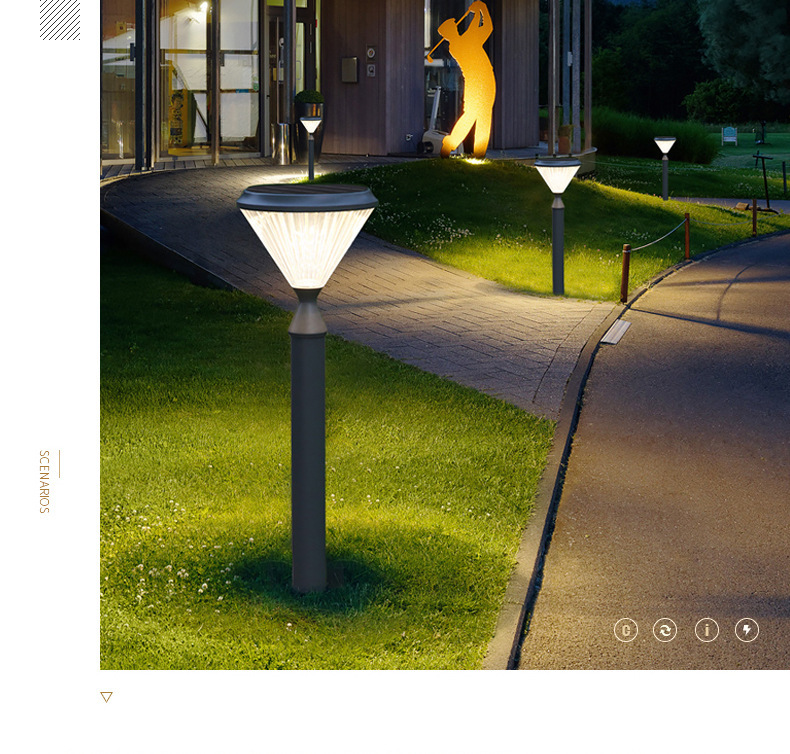 北极光能源 中吴5WLED草坪灯 LED草坪灯生产厂家  太阳能草坪灯示例图12