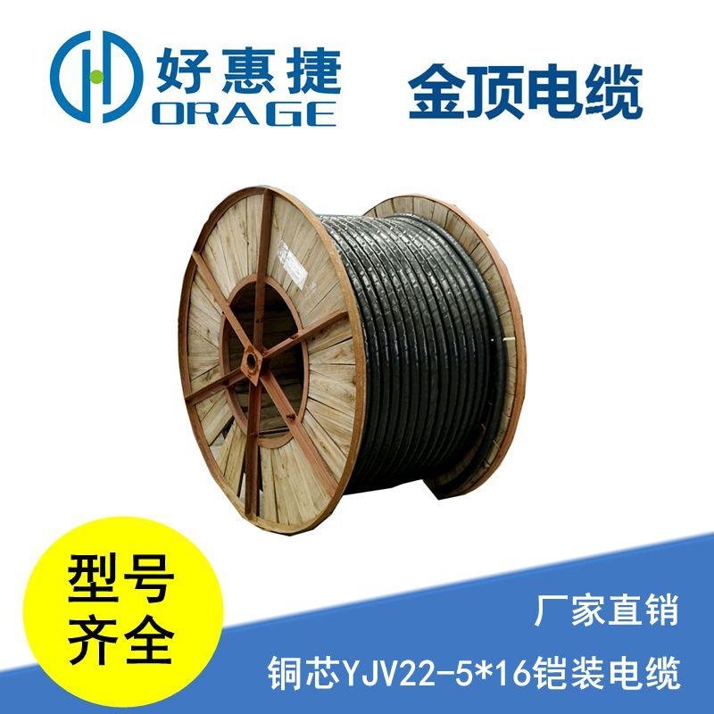 四川电缆厂 YJV22-516铠装电缆 国标铜芯电缆 金顶电缆