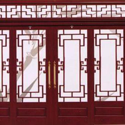 中式木质门窗 古建仿古实木门窗定做生产厂家 复古门复古窗