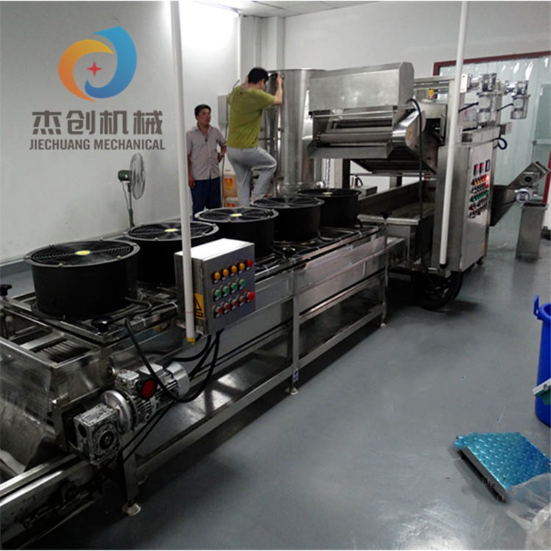 全自动膨化薯条油炸机器 自动化复合薯条油炸设备 节能薯条油炸线厂家
