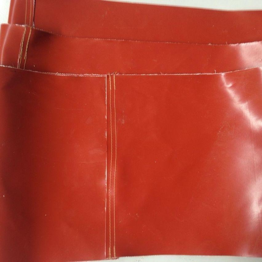 挡烟垂壁硅胶防火布  蒙皮专用红色硅胶防火布 裕达软连接1.0mm硅胶防火布