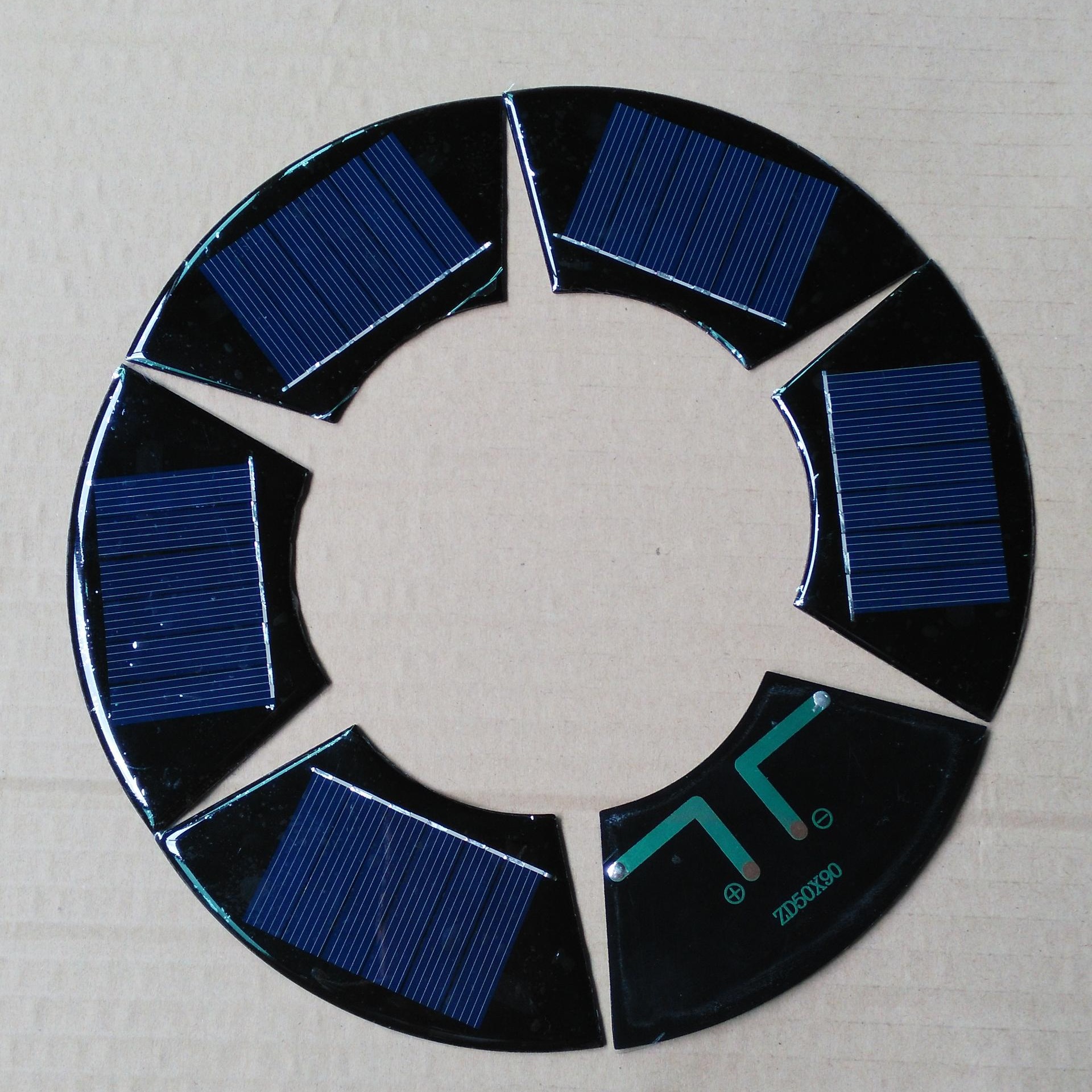 厂家直销 圆形太阳能电池板