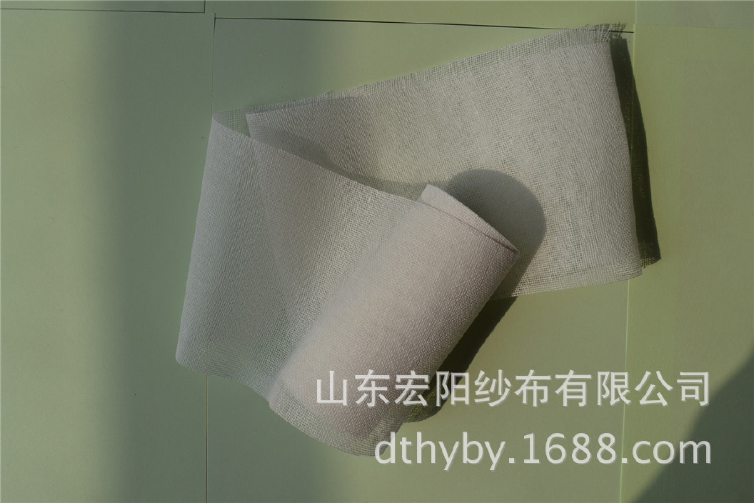 厂家专业生产纱布卷 一次性纱布绷带 切边 医用纱布卷绷带10卷示例图5