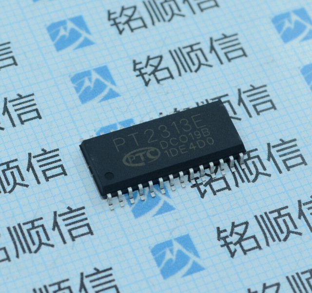 PT2313E 出售原装 SOP28立体声音频处理器芯片 深圳现货供应图片