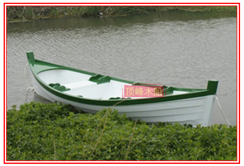 两头翘木船 欧式两头翘木船 情侣休闲手划摄影小木船价格优惠示例图7