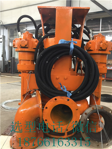 挖机抽沙泵清淤泵-液压潜水泥沙泵配10米橡胶抽沙管示例图9
