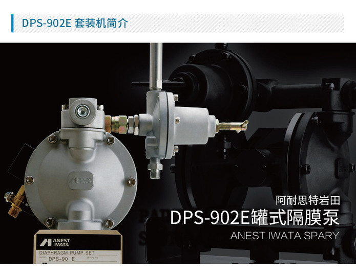 日本岩田双隔膜泵 DPS-902E罐式气动隔膜泵 输液泵 铝合金泵 气泵示例图2