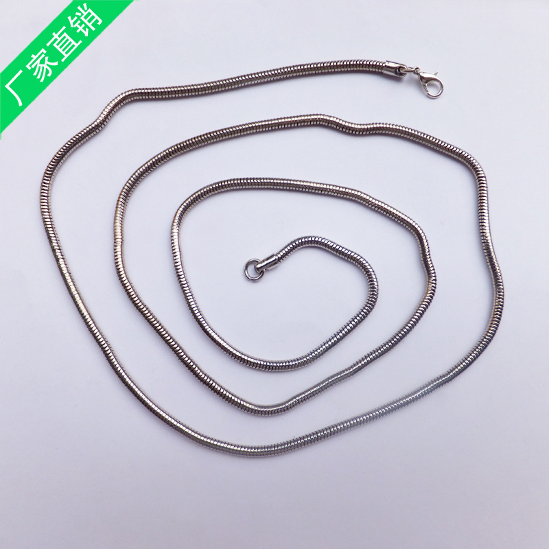 厂家生产直销不锈钢圆蛇链 蛇骨链条批发长度可定做 量大从优示例图9