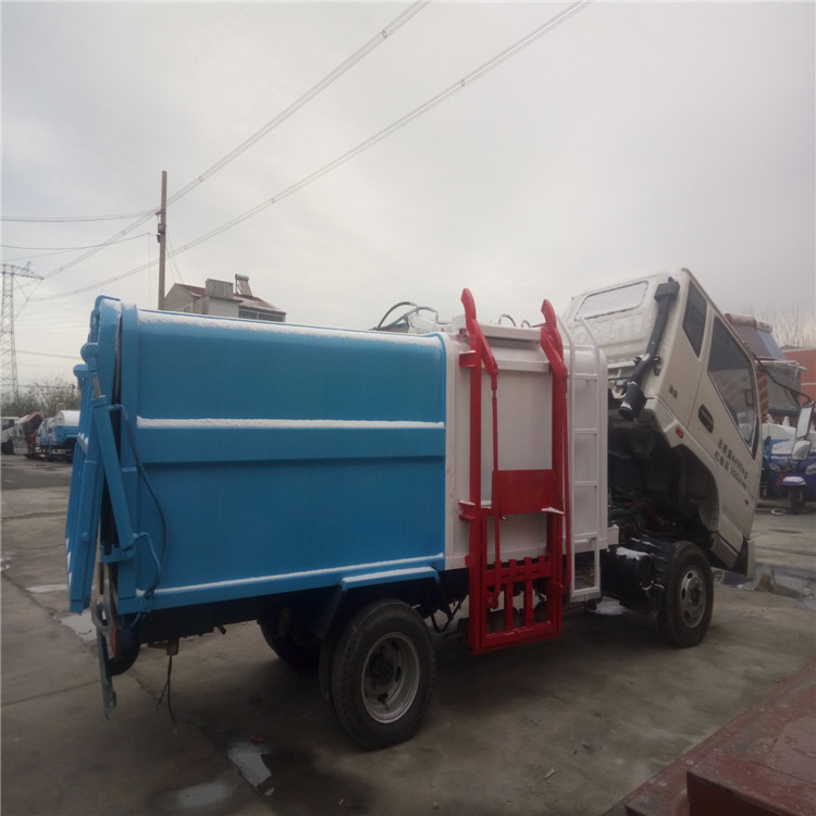 2018新款 自卸式垃圾车图片 三轮挂桶垃圾车价格 厂家直供示例图9
