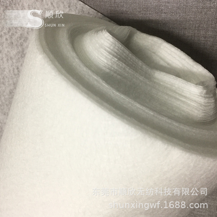 白色酷布厂家直销丙纶烫面针棉沙发专用无纺布白色压光衬布针棉厂示例图5