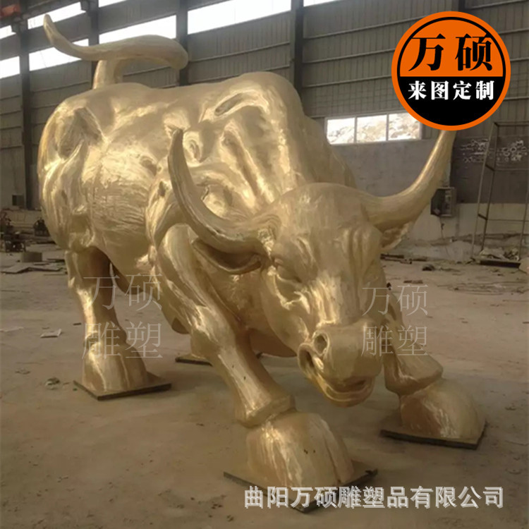 金属不锈钢镜面拉丝公牛蛮牛雕塑 201304不锈钢动物雕塑定制厂家示例图5