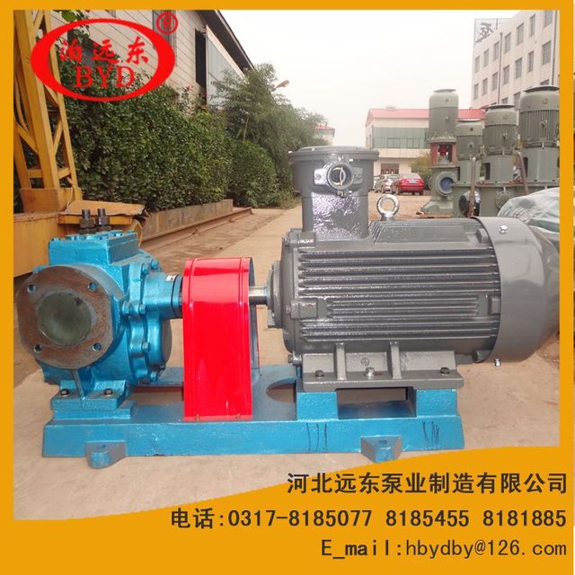 RCB保温齿轮泵采用保温夹套输送沥青泵得到客户认可