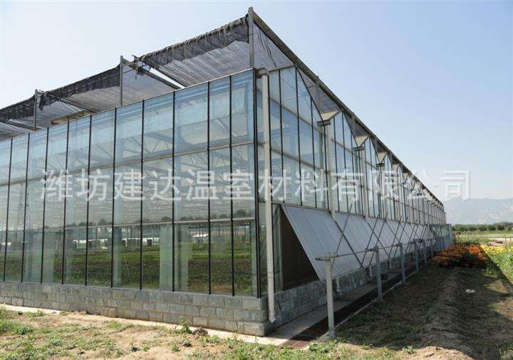 热镀锌钢管骨架 厂家直销智能玻璃温室  加工定制玻璃温室示例图10