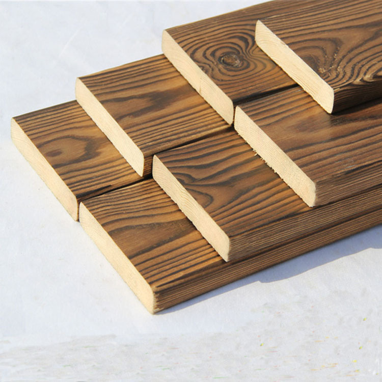 河南实木木材 防腐木料木方木龙骨木板材 碳化木材木板木方可定制示例图10