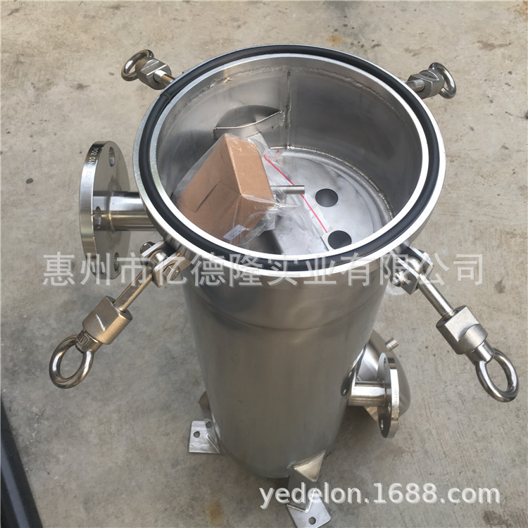 厂家供应一号袋式过滤器 大流量袋式过滤器石油化工工业污水过滤示例图2