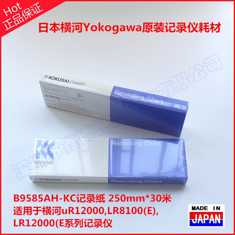 B9585AH-KC记录纸 日本原装进口 横河yokogawa B9585AH记录纸示例图2