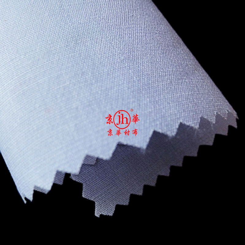 服装辅料生产各类精品衬布黑白两色胶点均匀无有纺软硬粘合衬布示例图4