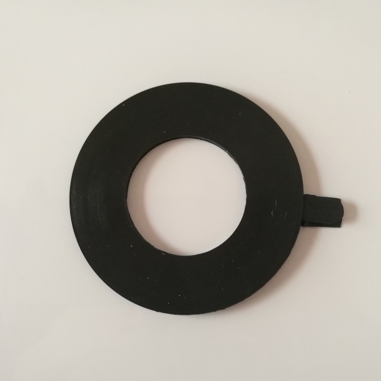 排水管道橡胶法兰垫片 3mm厚圆形管道法兰密封专用橡胶垫片示例图1