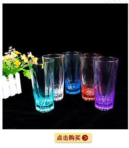 新款AS绿色透明塑料杯330ml塑料冷饮杯创意广告礼品杯厂家定制示例图4