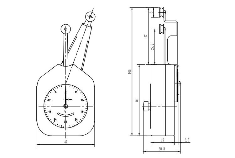 德克 DTF纺织张力计 丝线张力测试仪 纺织厂用 线性张力计 DTF-25示例图4
