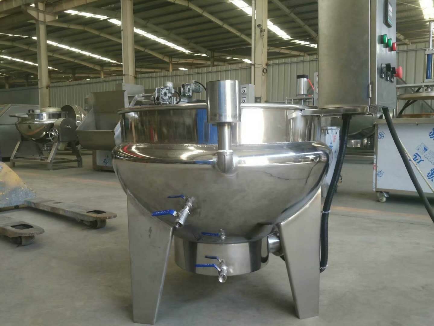 山东食品机械 福旺达液化气夹层锅 500L夹层锅 大型商用