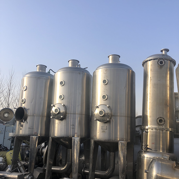 二手单效双效四效蒸发器 强制循环蒸发机器 昌兴 欢迎订购