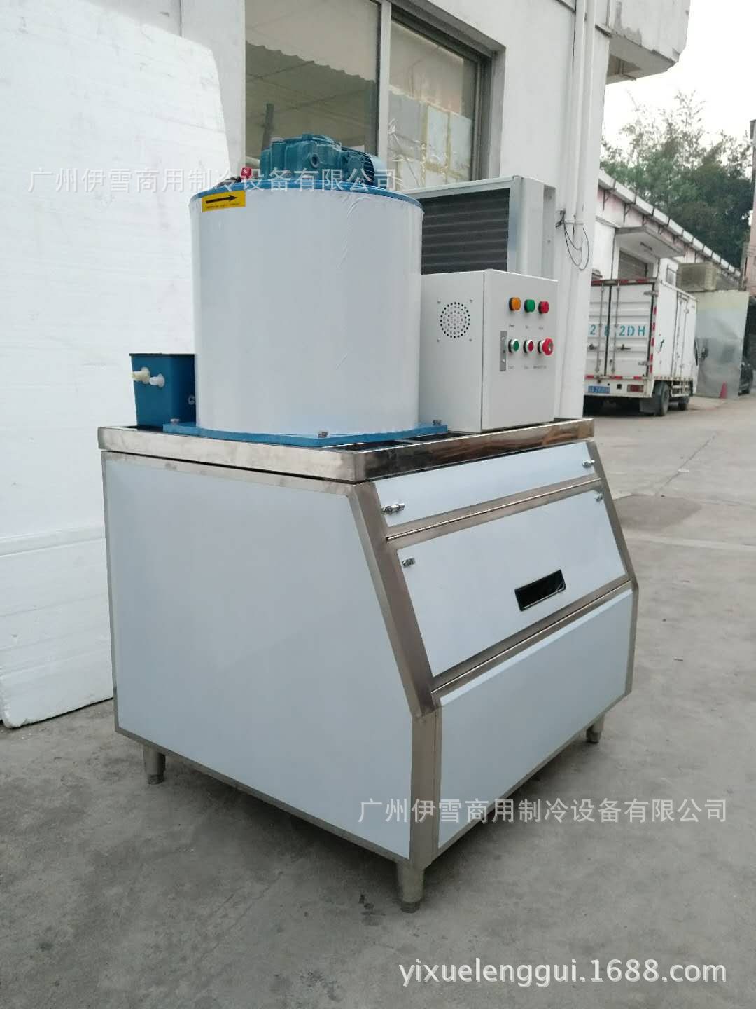 伊蝶300公斤片冰机商用超市水产海鲜市场片冰制冰机 鳞片机示例图10