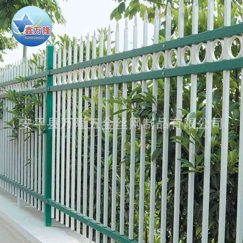 围墙锌钢栅栏别墅锌钢护栏 校园护栏 安全防护围栏示例图11