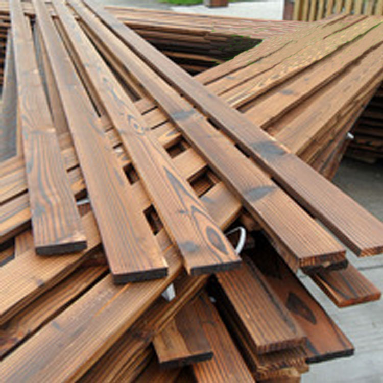 河南实木木材 防腐木料木方木龙骨木板材 碳化木材木板木方可定制示例图9