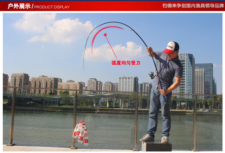 钓德来 海の蓝 高碳素海竿厂家抛竿远投海竿渔具钓鱼竿2.1-3.6米示例图20