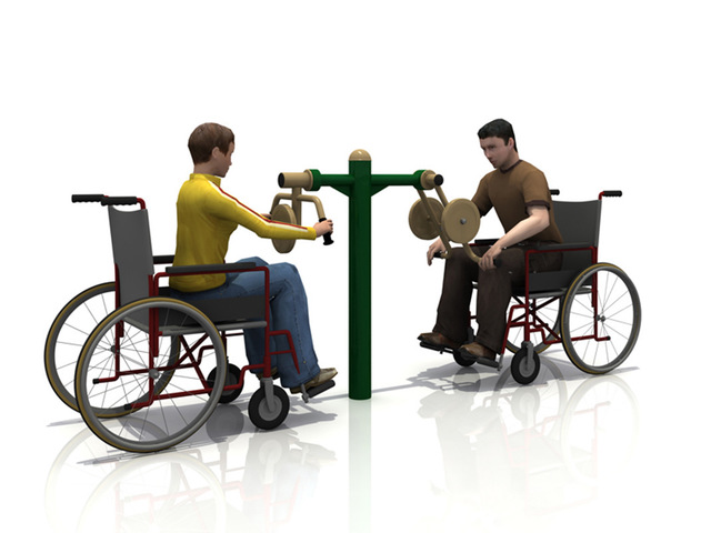 厂家直销室外健身器材、户外健身路径残疾人专用设施/上拉钟摆器
